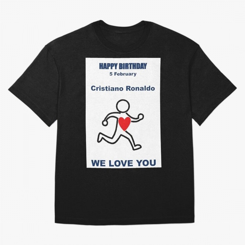 Tribute to Cristiano Ronaldo ¡ª 5 February Oversized T-Shirt Celebrate Football Heritage in FIFA World Cup 2026 USA Canada Mexico Spirit, Featuring France, Neymar, Supporter Pride, Iconic Celebrations, Legendary Names and Global Match Day Energy;