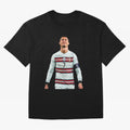 Cristiano Ronaldo Design Oversized T-Shirt Show Your Tournament Heart for FIFA World Cup 2026 USA Canada Mexico Centered on Mbappe and Neymar, Brazil Energy, Retro Football Energy, Iconic Rivalries, Trophy Chase Drama and Stadium Atmosphere; Ideal