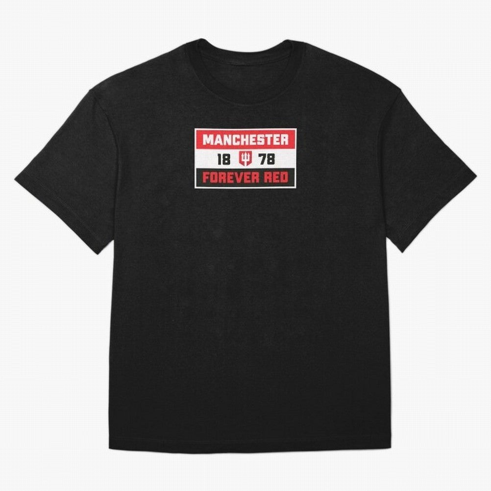 Manchester Forever Red Oversized T-Shirt Experience the Global Stage of FIFA World Cup 2026 USA Canada Mexico Capturing Messi and Cristiano Ronaldo, Brazil, Portugal and Argentina Energy, Fan Favorite Moments, National Team Passion, Big Match Drama