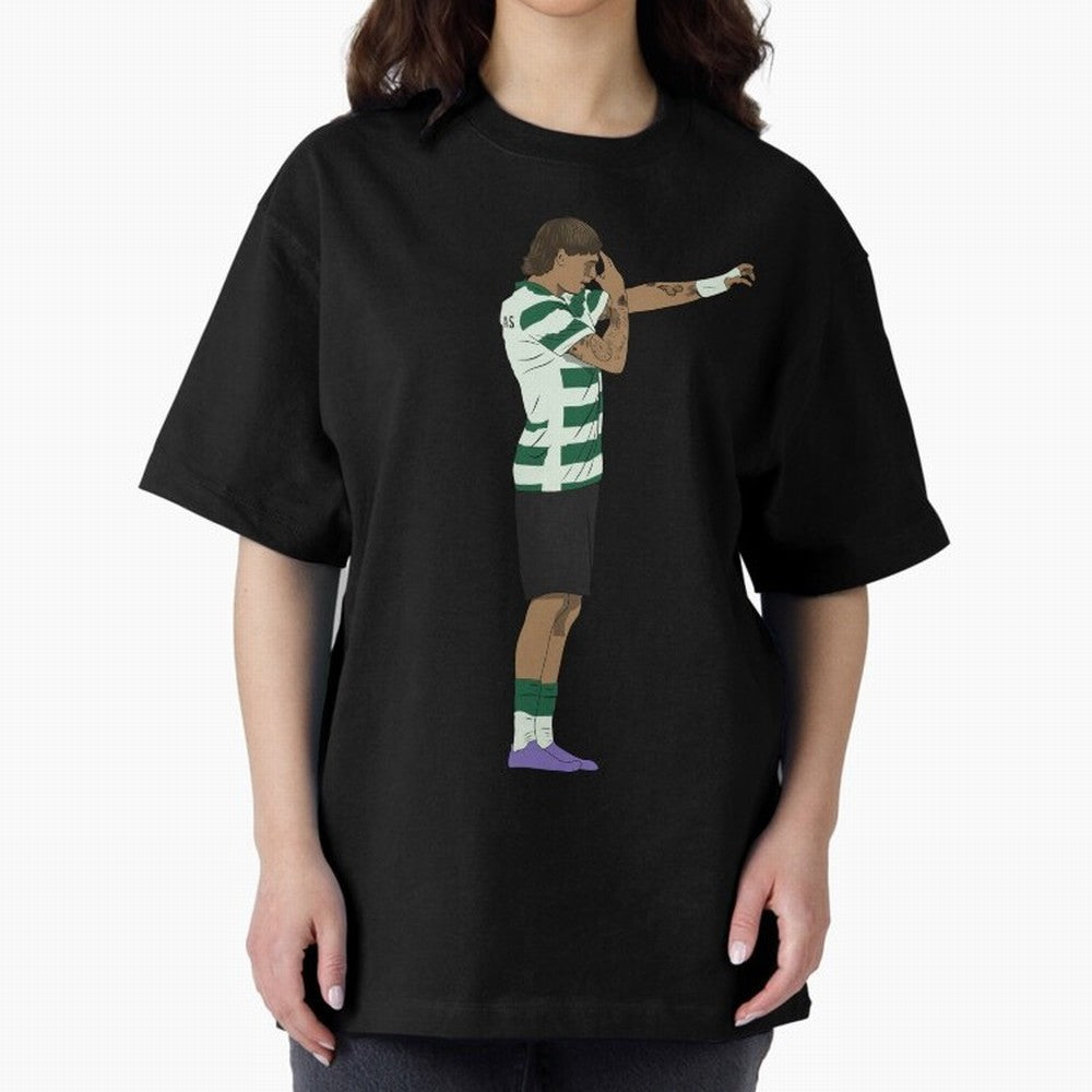 Ricardo Mangas Sporting Goal Celebration Minimalist Oversized T-Shirt Keep the Legacy of FIFA World Cup 2026 Spirit, Celebrating Germany, Messi, Neymar and Mbappe, Stadium Chants, National Pride, Trophy Dreams and Unforgettable Football Memories;