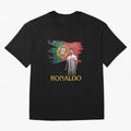 Cristiano Ronaldo - Portugal Flag Tribute (SIUUU!) Oversized T-Shirt Cheer through Every Moment of FIFA World Cup 2026 Spirit, Highlighting England and Germany, CR7 and Messi, Stadium Memories, Football Loyalty, International Chants and