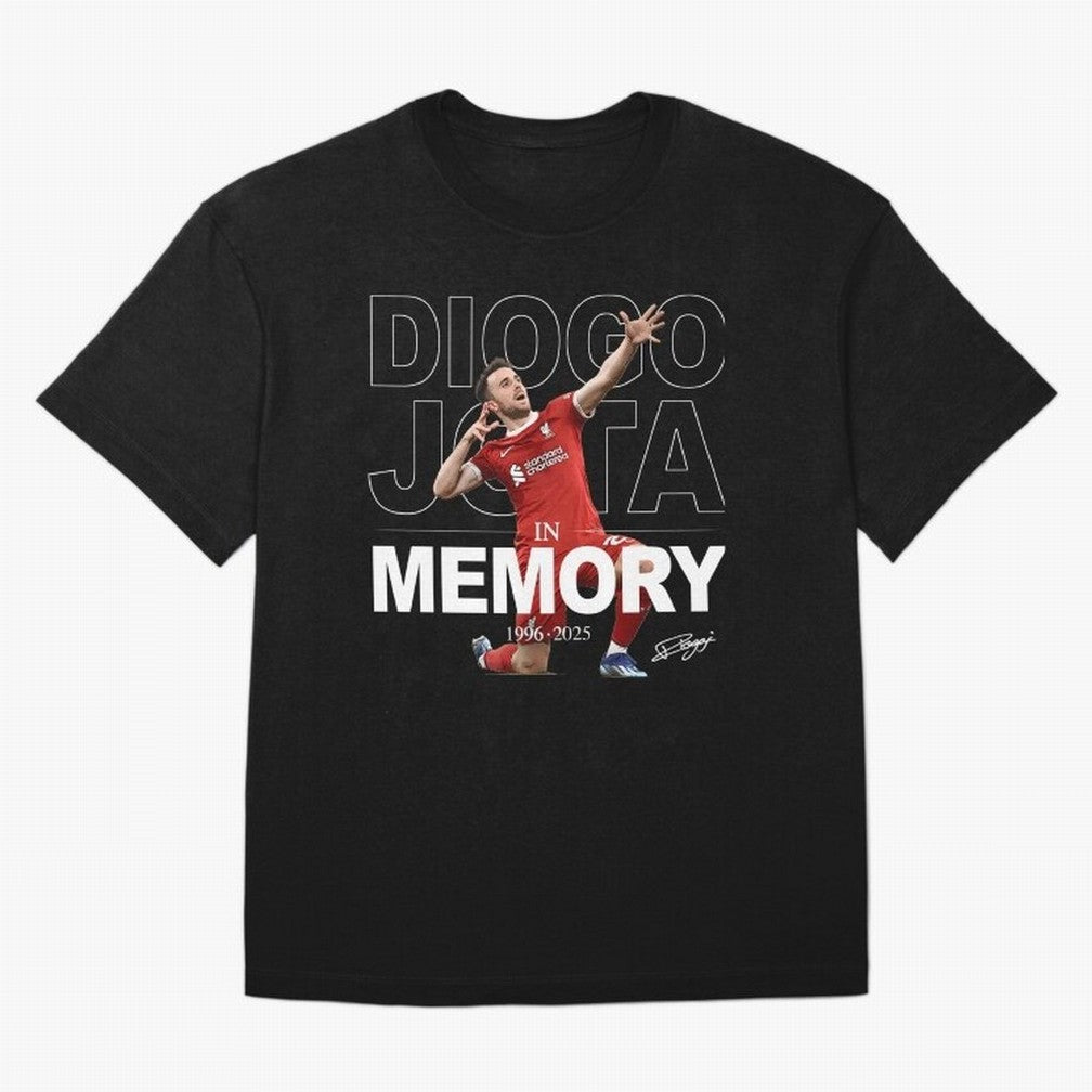 Diogo Jota In Memory Oversized T-Shirt Honor Football Greatness during FIFA World Cup 2026 Spirit, Driven by Argentina and Brazil, CR7 and Messi, Match Day Excitement, Supporter Culture, Golden Goals and Global Football Passion; Made for Collectors