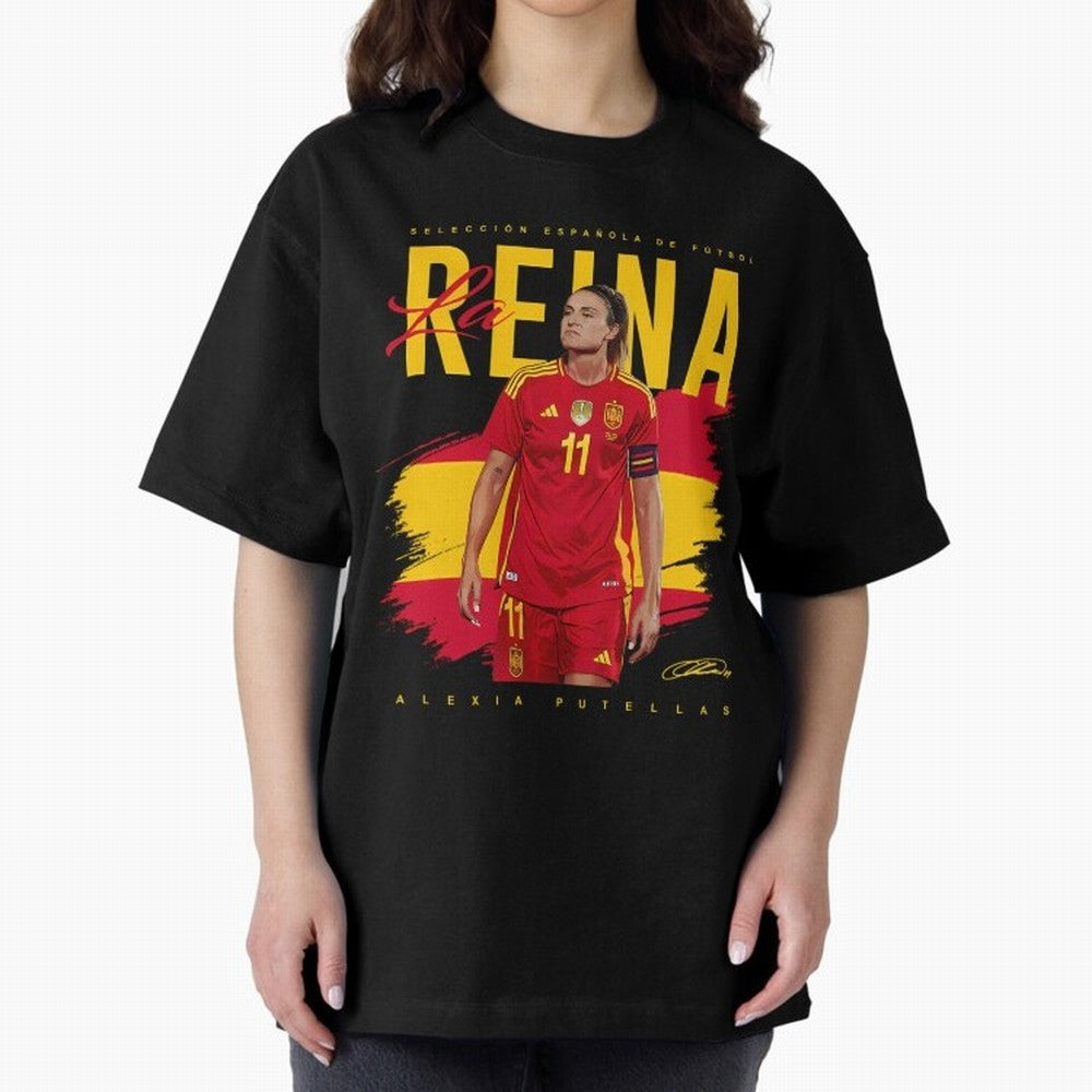 Alexia Putellas Oversized T-Shirt Bring Match Day Fire to Match Day Hype around FIFA World Cup 2026 USA Canada Mexico, Cristiano Ronaldo, France and Portugal, Football Festival Excitement, Trophy Ambitions, Country Rivalries and Star Player Buzz;