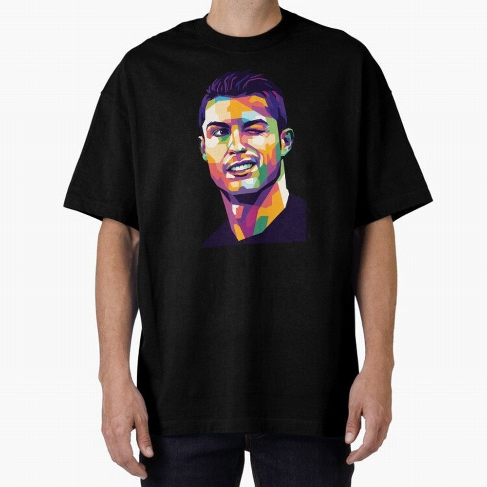 Cristiano Ronaldo Oversized T-Shirt Show Your Love for FIFA World Cup 2026 Group Stage Driven by CR7 and Messi, England Energy, Stadium Chants, National Pride, Trophy Dreams and Unforgettable Football Memories; Built for Supporters Chasing Trophy