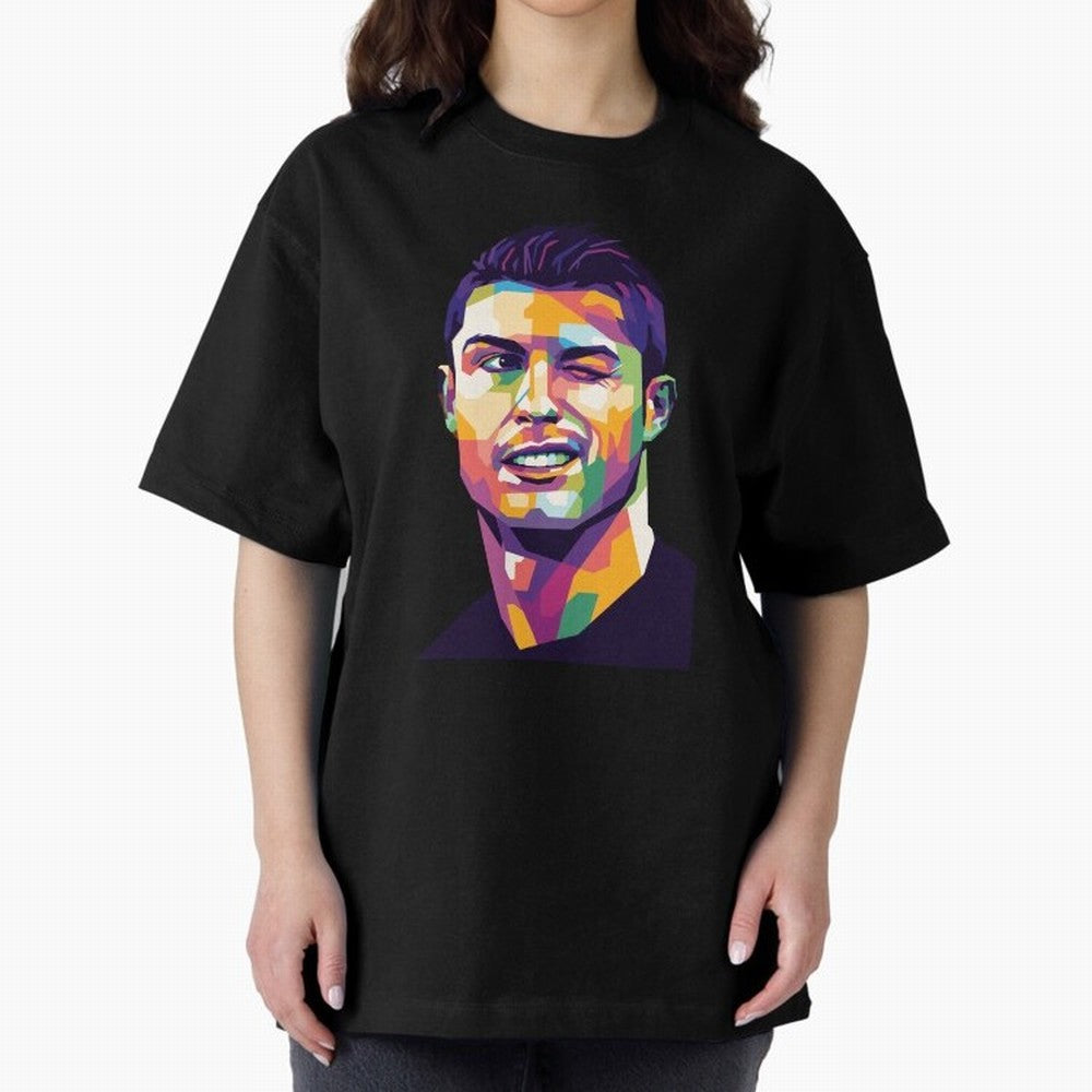 Cristiano Ronaldo Oversized T-Shirt Show Your Love for FIFA World Cup 2026 Group Stage Driven by CR7 and Messi, England Energy, Stadium Chants, National Pride, Trophy Dreams and Unforgettable Football Memories; Built for Supporters Chasing Trophy