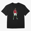CR7 PES Oversized T-Shirt Back the Journey through FIFA World Cup 2026 Group Stage Spirit, Filled with Portugal, Spain and Germany, Haaland and Mbappe, Match Day Excitement, Supporter Culture, Golden Goals and Global Football Passion; Ideal for