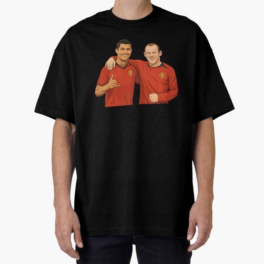 Ron & Roon Oversized T-Shirt Remember the FIFA World Cup 2026 USA Canada Mexico Journey through Messi, CR7 and Mbappe Highlights, Portugal Pride, Vintage Soccer Flavor, Modern Football Stars, National Flags and Final Night Emotion; Ideal for Fans