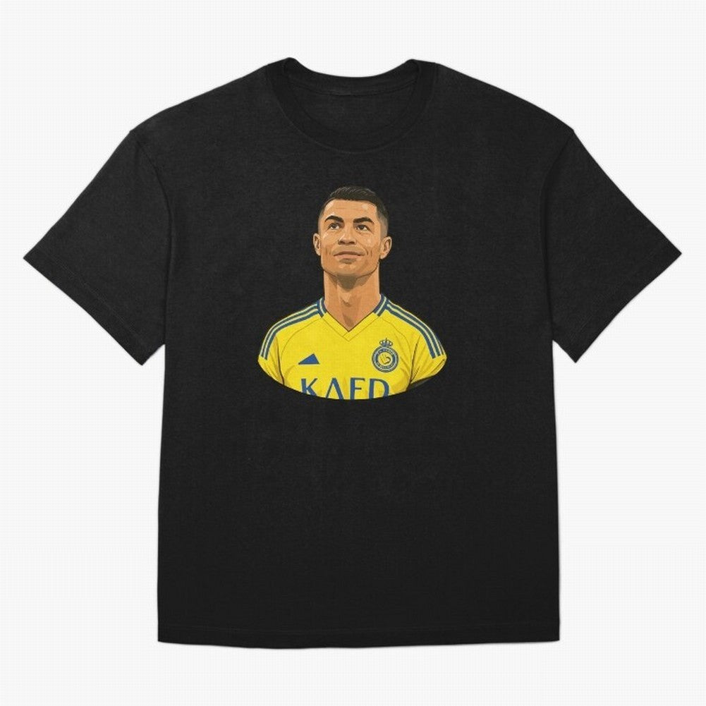 CR7 Oversized T-Shirt Bring a Vintage Feel to the FIFA World Cup 2026 Group Stage Journey through Haaland Highlights, Brazil Pride, Vintage Soccer Flavor, Modern Football Stars, National Flags and Final Night Emotion; Built for Supporters Chasing