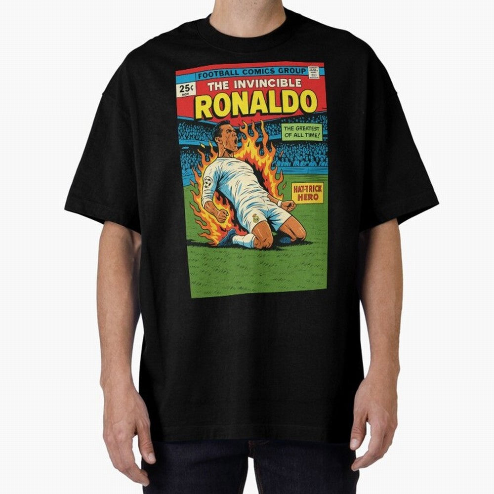 CR7 Comic Oversized T-Shirt Bring Stadium Energy to the FIFA World Cup 2026 USA Canada Mexico Journey through Neymar Highlights, England Pride, Game Day Rituals, Football Legends, Country Pride and the Road to the Final; Ideal for Fans Who Follow