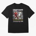 Cristiano Ronaldo Collage Oversized T-Shirt Bring Trophy Dreams to FIFA World Cup 2026 for Fans of Cristiano Ronaldo, Haaland and CR7 and Portugal, Bringing Football Passion, Legendary Performances, Festival Vibes and Supporter Community; Perfect