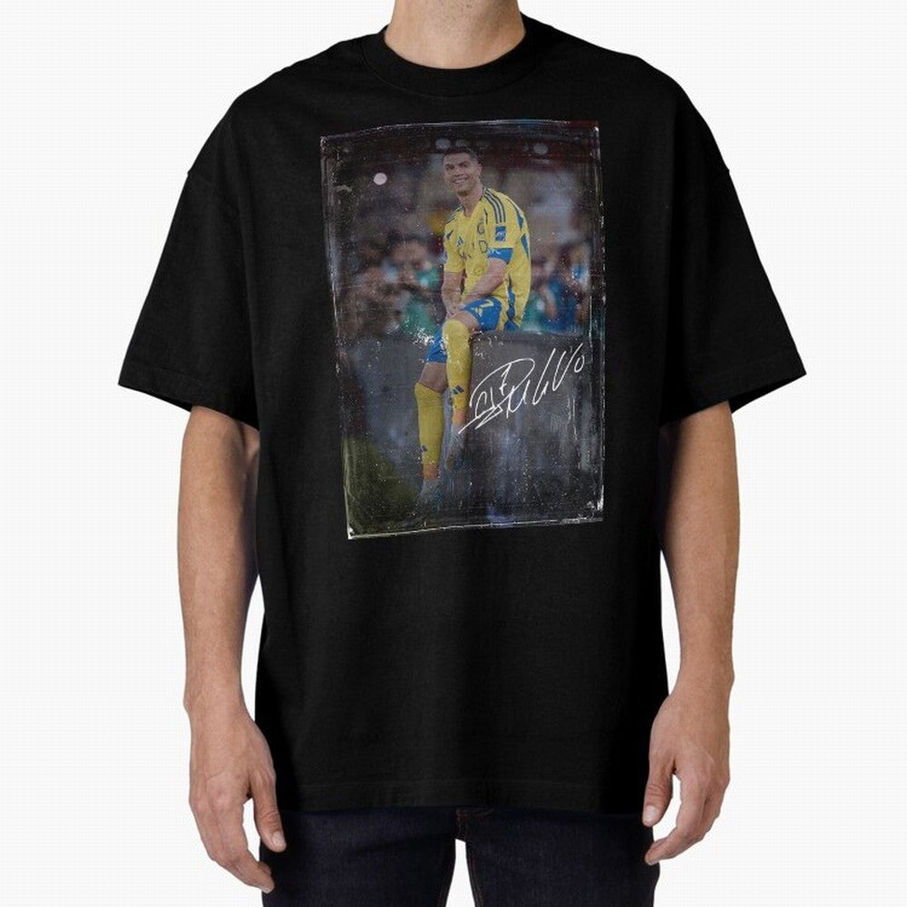 Cristiano Ronaldo Oversized T-Shirt Make Every Match About FIFA World Cup 2026 USA Canada Mexico Spirit, Highlighting England, Mbappe and Neymar, Champion Mindset, Group Stage Buzz, Knockout Tension and Passionate Fan Culture; Perfect for People