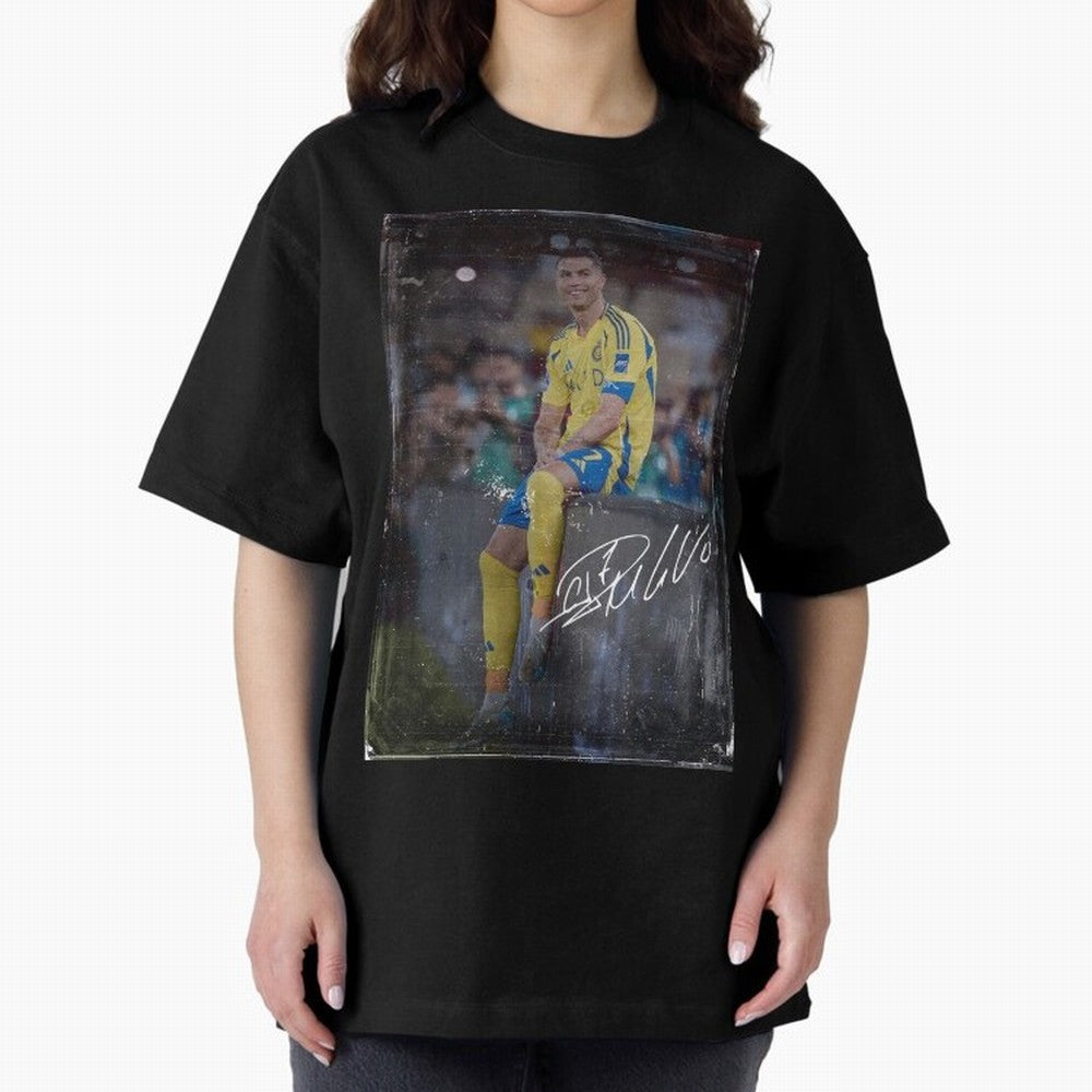 Cristiano Ronaldo Oversized T-Shirt Make Every Match About FIFA World Cup 2026 USA Canada Mexico Spirit, Highlighting England, Mbappe and Neymar, Champion Mindset, Group Stage Buzz, Knockout Tension and Passionate Fan Culture; Perfect for People