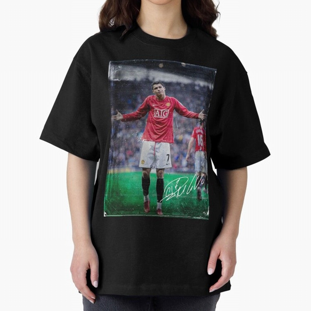 Cristiano Ronaldo Oversized T-Shirt Mark Match Day Hype around FIFA World Cup 2026 Group Stage, Neymar, Spain and Netherlands, Champion Mindset, Group Stage Buzz, Knockout Tension and Passionate Fan Culture; Perfect for Fans, Collectors, Family
