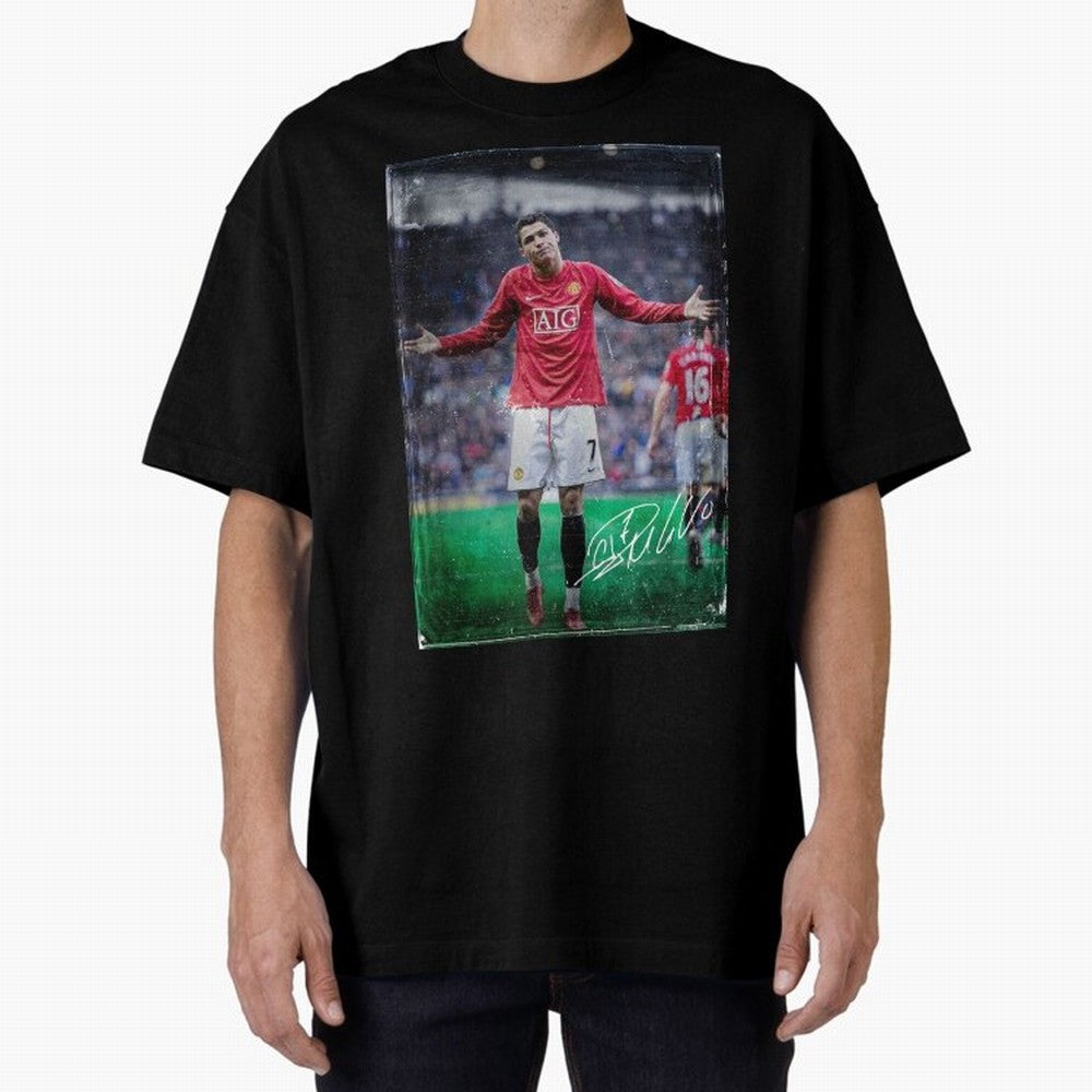 Cristiano Ronaldo Oversized T-Shirt Mark Match Day Hype around FIFA World Cup 2026 Group Stage, Neymar, Spain and Netherlands, Champion Mindset, Group Stage Buzz, Knockout Tension and Passionate Fan Culture; Perfect for Fans, Collectors, Family