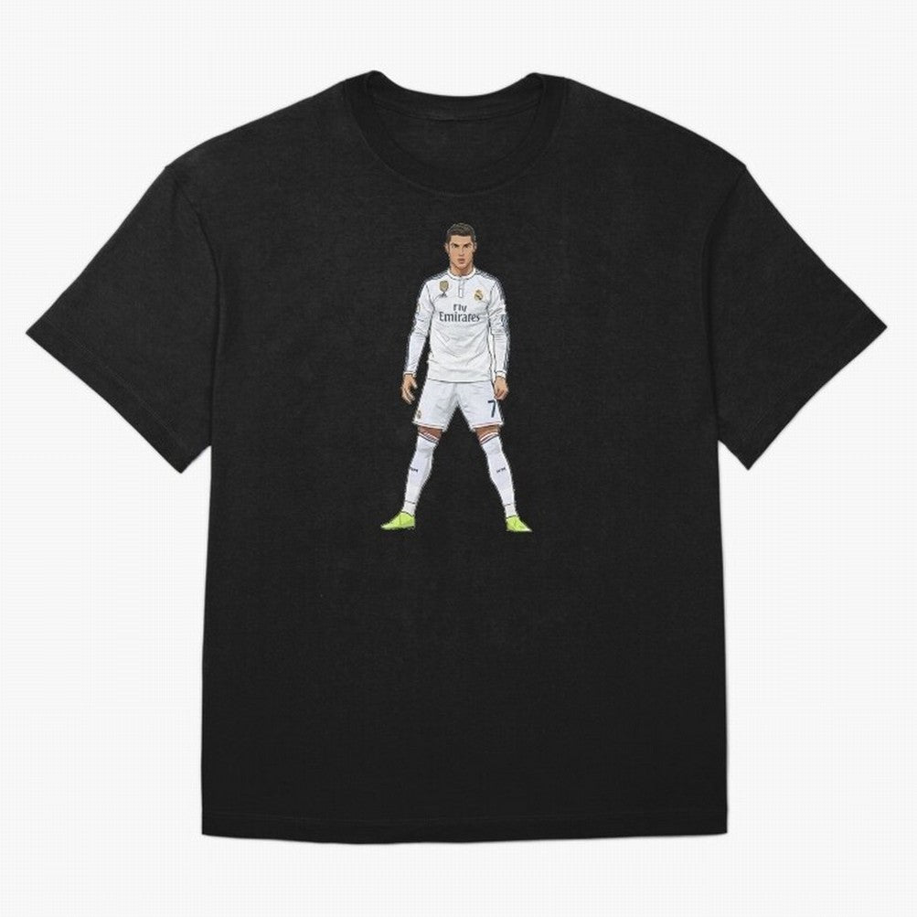 Cristiano Ronaldo at Madrid | Football Legend Oversized T-Shirt Show Your Tournament Heart for FIFA World Cup 2026 Group Stage for Fans of Neymar, Haaland and Cristiano Ronaldo and Spain, Bringing Game Day Rituals, Football Legends, Country Pride