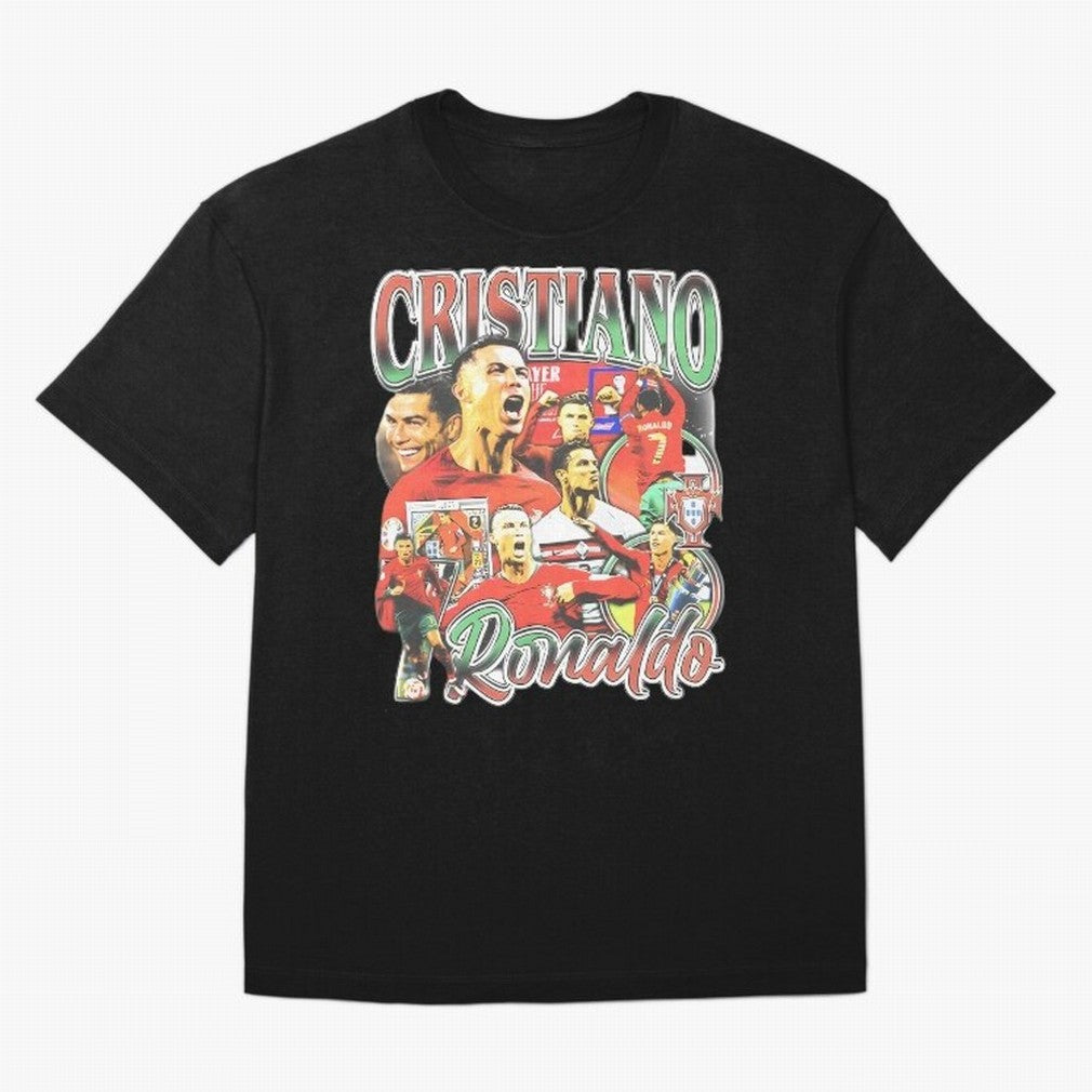 Cristiano Ronaldo Oversized T-Shirt Spotlight FIFA World Cup 2026 Group Stage Spirit, Highlighting England and Germany, Neymar, Goal Celebration Energy, Supporter Heritage, Football Icons and Worldwide Tournament Joy; Ideal for Football Dads,