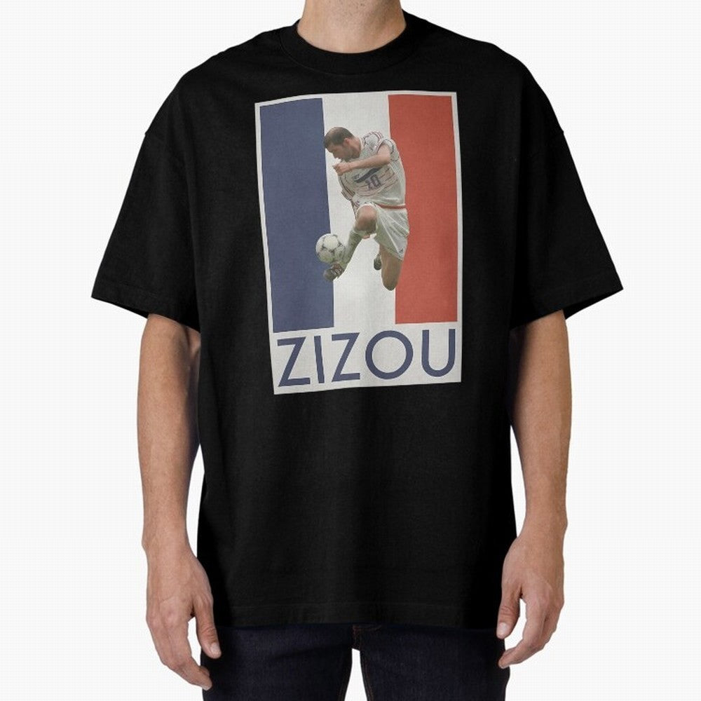 Football - Zidane Oversized T-Shirt Celebrate the Stars of the FIFA World Cup 2026 Group Stage Journey through Mbappe and Neymar Highlights, Argentina, France and Brazil Pride, Tournament Hype, Historic Matchups, Family Viewing Parties and Global