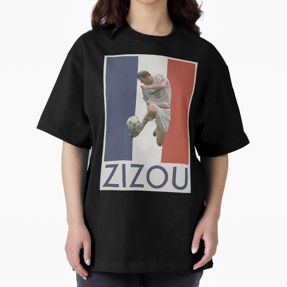 Football - Zidane Oversized T-Shirt Celebrate the Stars of the FIFA World Cup 2026 Group Stage Journey through Mbappe and Neymar Highlights, Argentina, France and Brazil Pride, Tournament Hype, Historic Matchups, Family Viewing Parties and Global