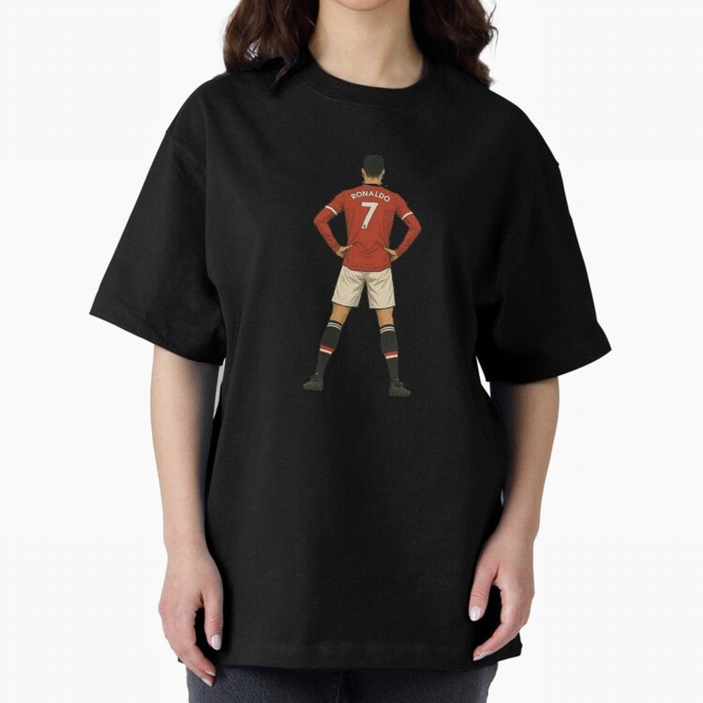 Ronaldo Oversized T-Shirt Celebrate Classic Football Spirit in FIFA World Cup 2026 Group Stage Spirit, Driven by England and Germany, Haaland, Football Festival Excitement, Trophy Ambitions, Country Rivalries and Star Player Buzz; Made for Die Hard