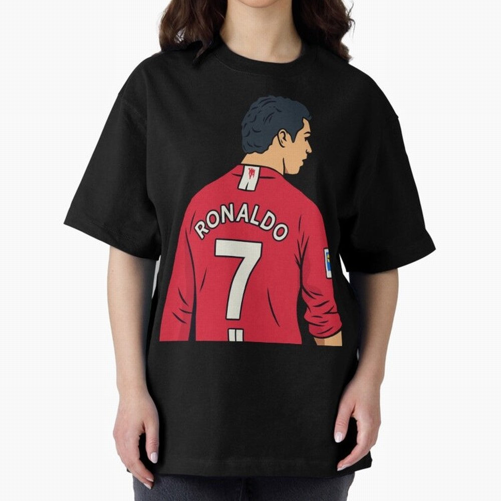 Cristiano Ronaldo Oversized T-Shirt Celebrate the Biggest Stage of FIFA World Cup 2026 USA Canada Mexico for Fans of Cristiano Ronaldo and France and Portugal, Bringing Worldwide Fan Energy, Dramatic Goals, Stadium Lights and Championship
