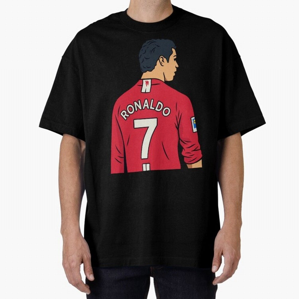 Cristiano Ronaldo Oversized T-Shirt Celebrate the Biggest Stage of FIFA World Cup 2026 USA Canada Mexico for Fans of Cristiano Ronaldo and France and Portugal, Bringing Worldwide Fan Energy, Dramatic Goals, Stadium Lights and Championship