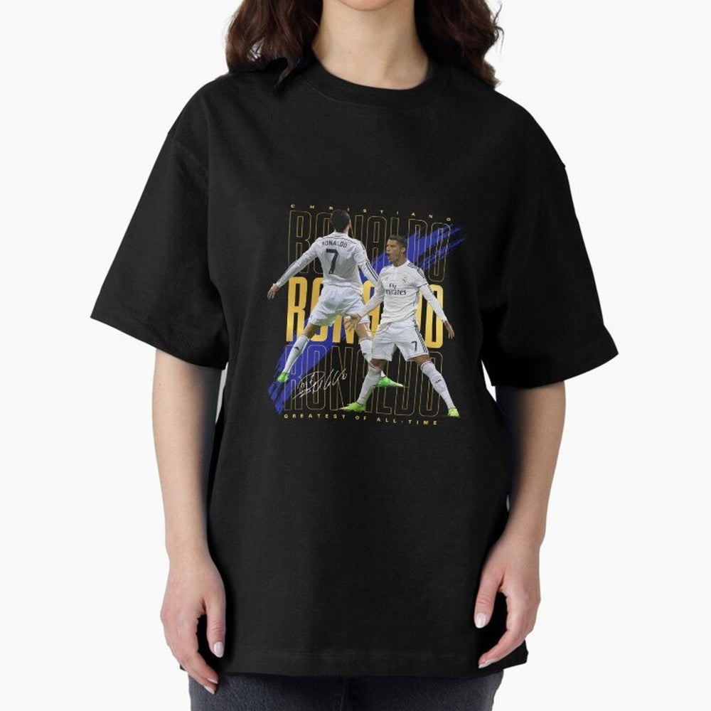 Cristiano Ronaldo Suuiii! Oversized T-Shirt Celebrate Every Goal in FIFA World Cup 2026 Group Stage Made for Messi, CR7 and Mbappe, Portugal, Spain and Germany Energy, Tournament Hype, Historic Matchups, Family Viewing Parties and Global Sports