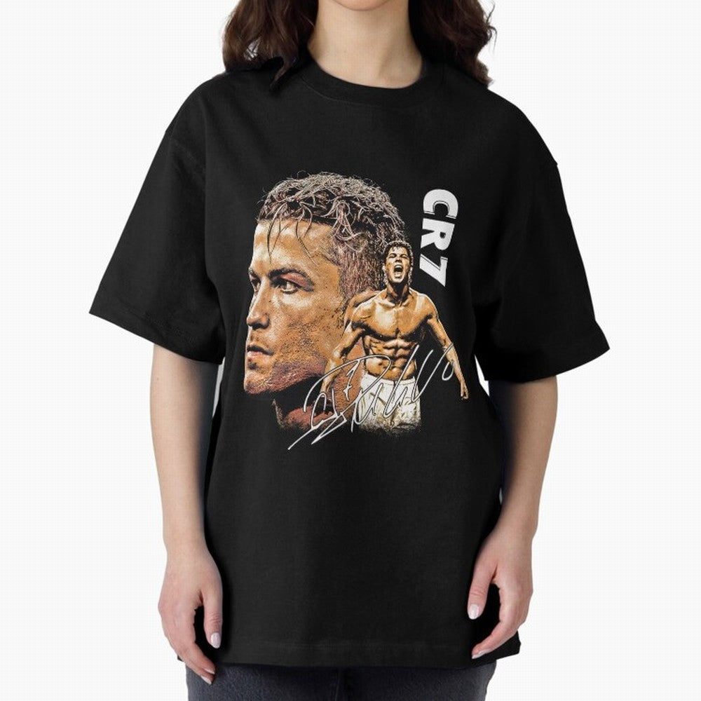 Retro Football Legend Poster Illustration For Men And Gift For Soccer Fans Oversized T-Shirt Remember FIFA World Cup 2026 Group Stage Filled with CR7 and Messi, England Energy, Retro Football Energy, Iconic Rivalries, Trophy Chase Drama and Stadium