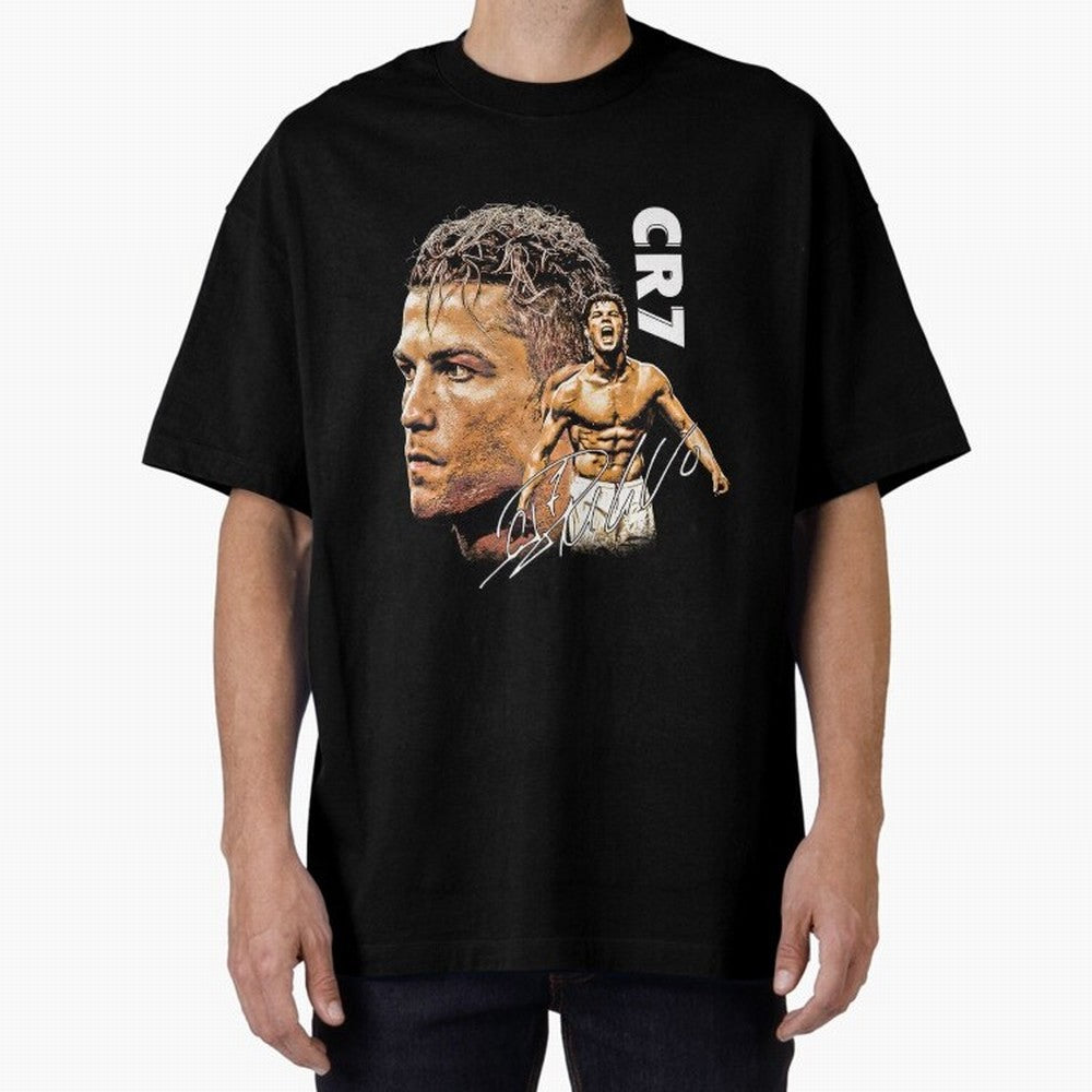 Retro Football Legend Poster Illustration For Men And Gift For Soccer Fans Oversized T-Shirt Remember FIFA World Cup 2026 Group Stage Filled with CR7 and Messi, England Energy, Retro Football Energy, Iconic Rivalries, Trophy Chase Drama and Stadium