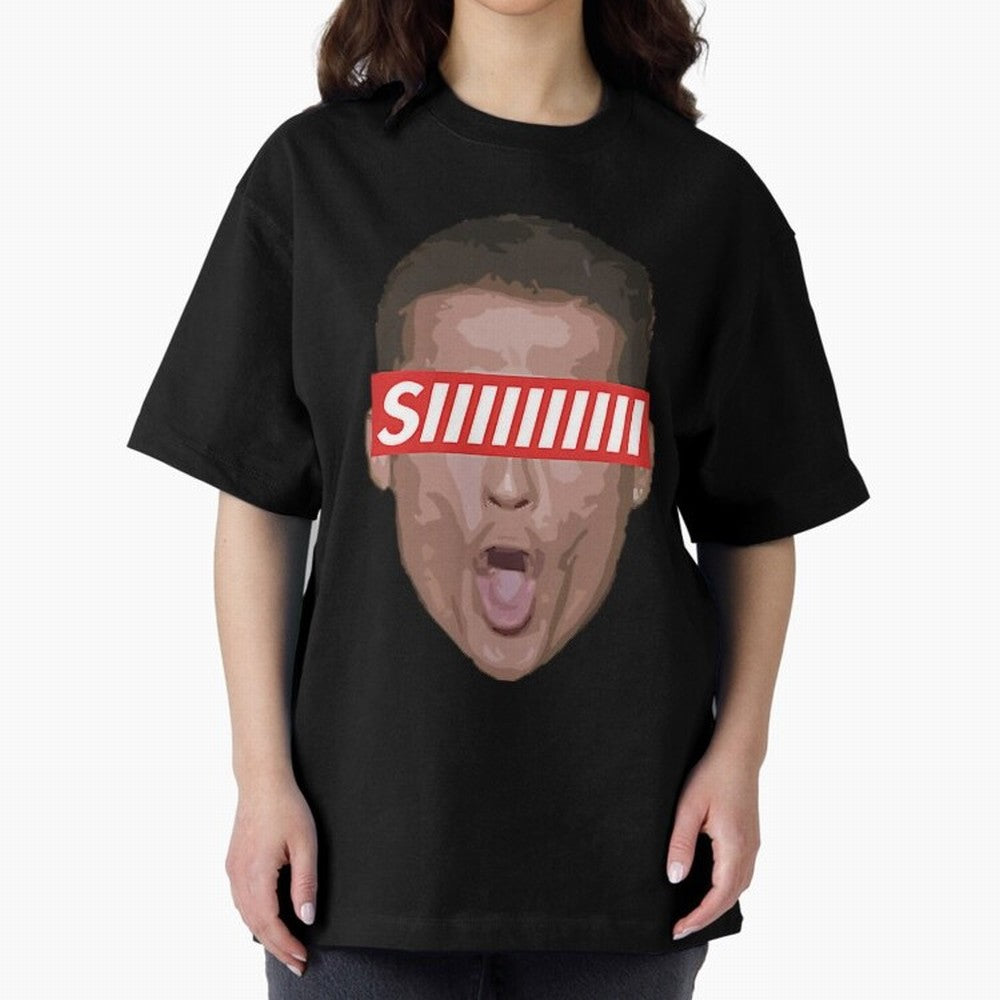 Funny Soccer Player Celebration Shout Illustration For Men, Gift For Football Fans Oversized T-Shirt Represent Fans Who Live for the FIFA World Cup 2026 Group Stage Journey through Messi, Neymar and Mbappe Highlights, France Pride, Soccer Culture,