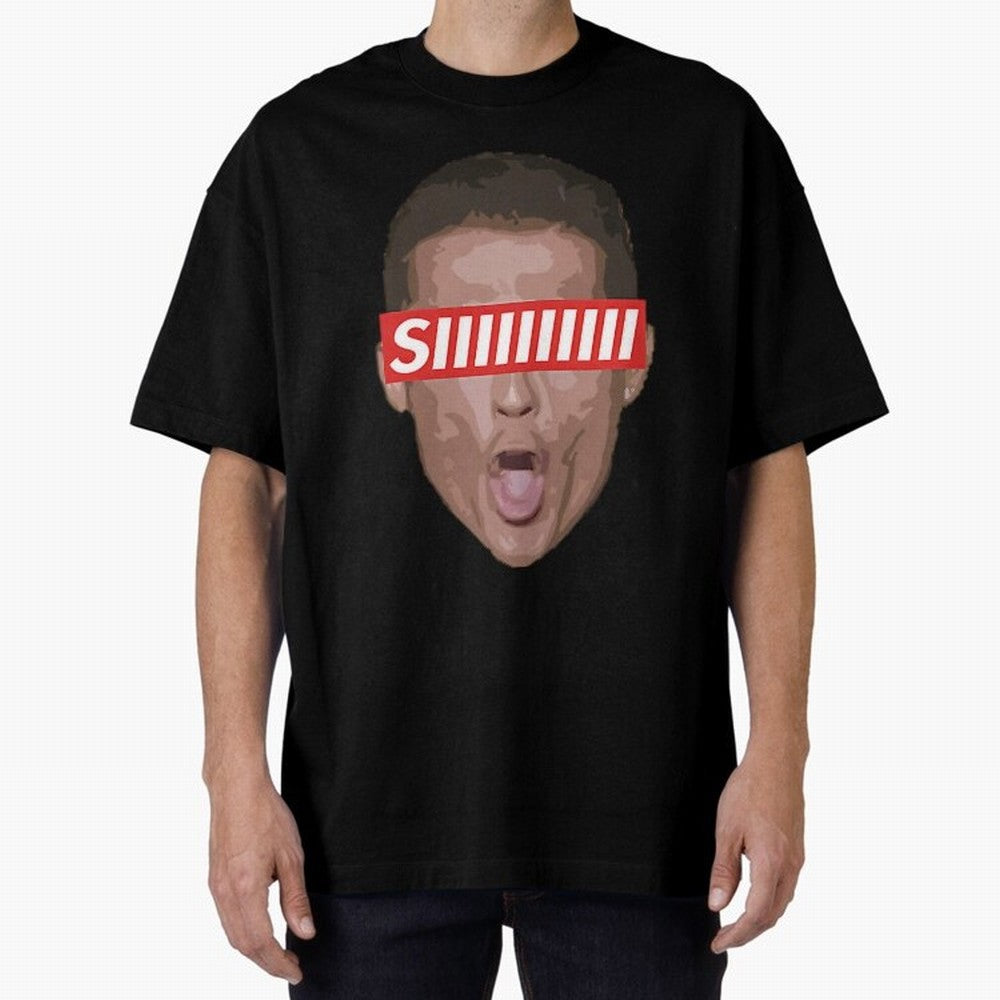 Funny Soccer Player Celebration Shout Illustration For Men, Gift For Football Fans Oversized T-Shirt Represent Fans Who Live for the FIFA World Cup 2026 Group Stage Journey through Messi, Neymar and Mbappe Highlights, France Pride, Soccer Culture,