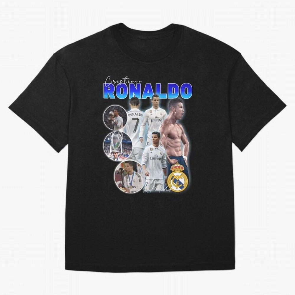 CR7 Real Madrid Poster ¨C For Football Fans and Gift For Ronaldo Supporters Oversized T-Shirt Enjoy the Biggest Football Party of FIFA World Cup 2026 USA Canada Mexico for Fans of Messi and Argentina and Brazil, Bringing Sports Nostalgia,