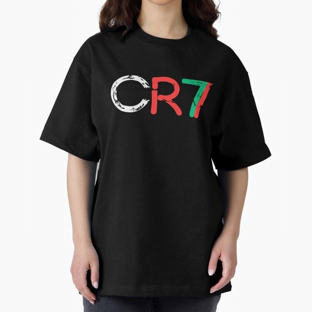 CR7 Portugal Colors Poster For Football Fans, Gift For Soccer Lovers Oversized T-Shirt Feel the Roar of FIFA World Cup 2026 Spirit, Centered on France, Neymar, Vintage Soccer Flavor, Modern Football Stars, National Flags and Final Night Emotion;