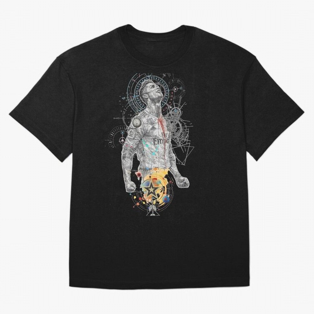 Cristiano Ronaldo Football Playmaker Oversized T-Shirt Live for the Drama of Global Football Passion for FIFA World Cup 2026 Group Stage, Featuring Haaland and Mbappe, England, Football Passion, Legendary Performances, Festival Vibes and Supporter