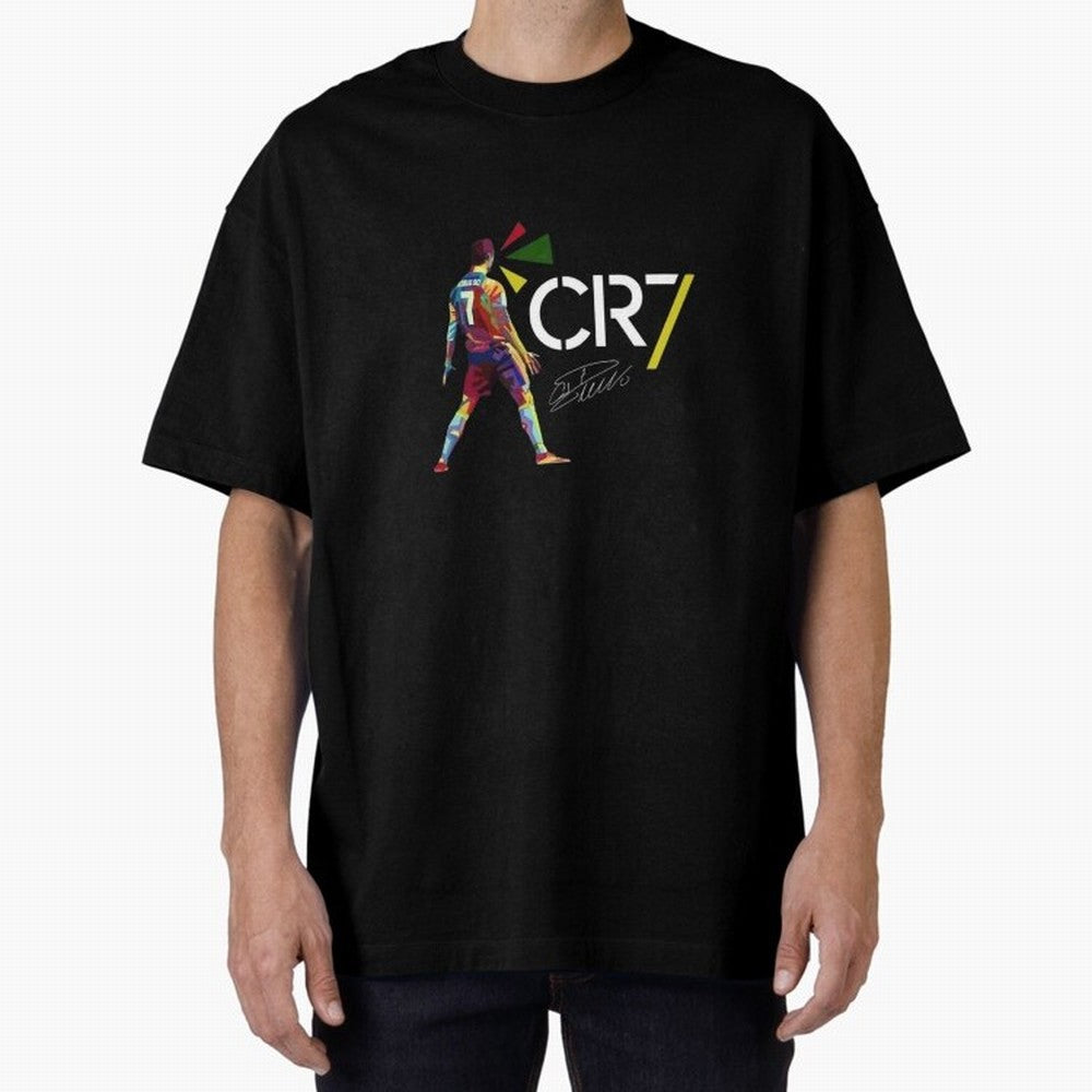 Cr7 Cristiano Ronaldo Signature Classic Oversized T-Shirt Bring International Match Energy to FIFA World Cup 2026 Group Stage Inspired by Messi, Brazil Energy, Championship Spirit, Famous Goals, Roaring Crowds and International Football Unity;
