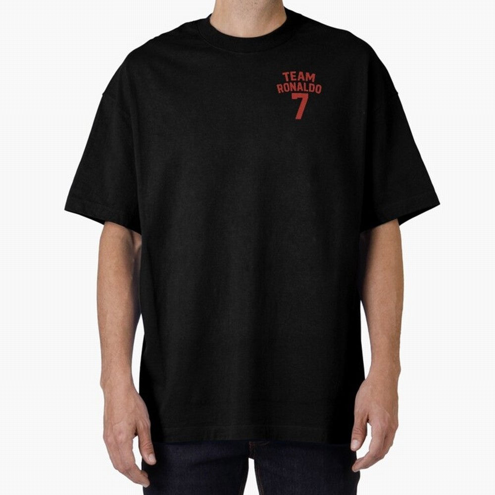 Team Ronaldo | CR7 team | For Fans Oversized T-Shirt Fuel FIFA World Cup 2026 Featuring Haaland and Mbappe, England and Germany Energy, Stadium Memories, Football Loyalty, International Chants and Championship Tradition; Ideal for Passionate Fans