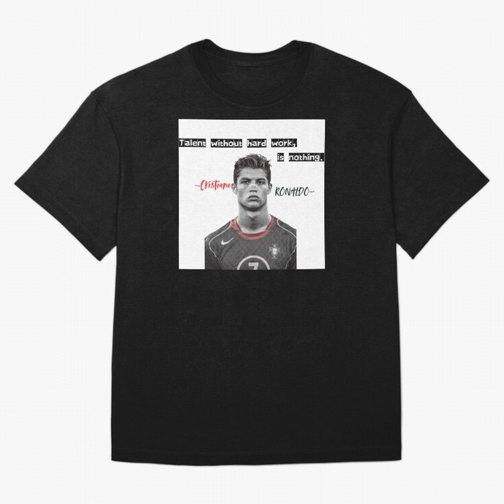 Cristiano Ronaldo - Dedication | NextLevel Motivation white Oversized T-Shirt Feel the Roar of FIFA World Cup 2026 Group Stage Highlighting Mbappe and Neymar, Germany Energy, Match Day Excitement, Supporter Culture, Golden Goals and Global Football