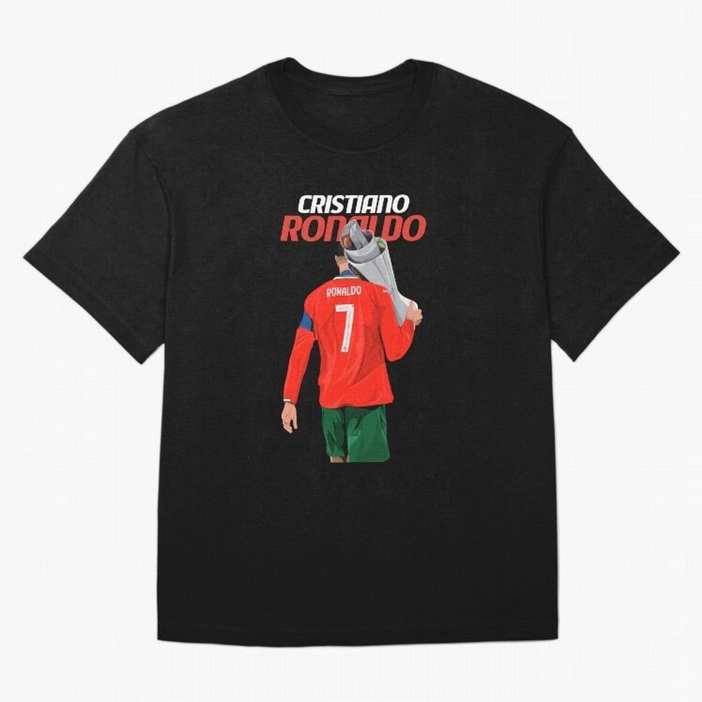 Cristiano Ronaldo Win Oversized T-Shirt Celebrate National Team Dreams in FIFA World Cup 2026 Group Stage for Fans of Messi and Germany, Bringing Soccer Culture, Superstar Moments, National Team Dreams and Competitive Fire; Ideal for Passionate