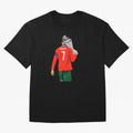Cristiano Ronaldo Campion Oversized T-Shirt Bring FIFA World Cup 2026 Group Stage for Fans of Cristiano Ronaldo and Spain and Netherlands, Bringing Retro Football Energy, Iconic Rivalries, Trophy Chase Drama and Stadium Atmosphere; Ideal for Fans