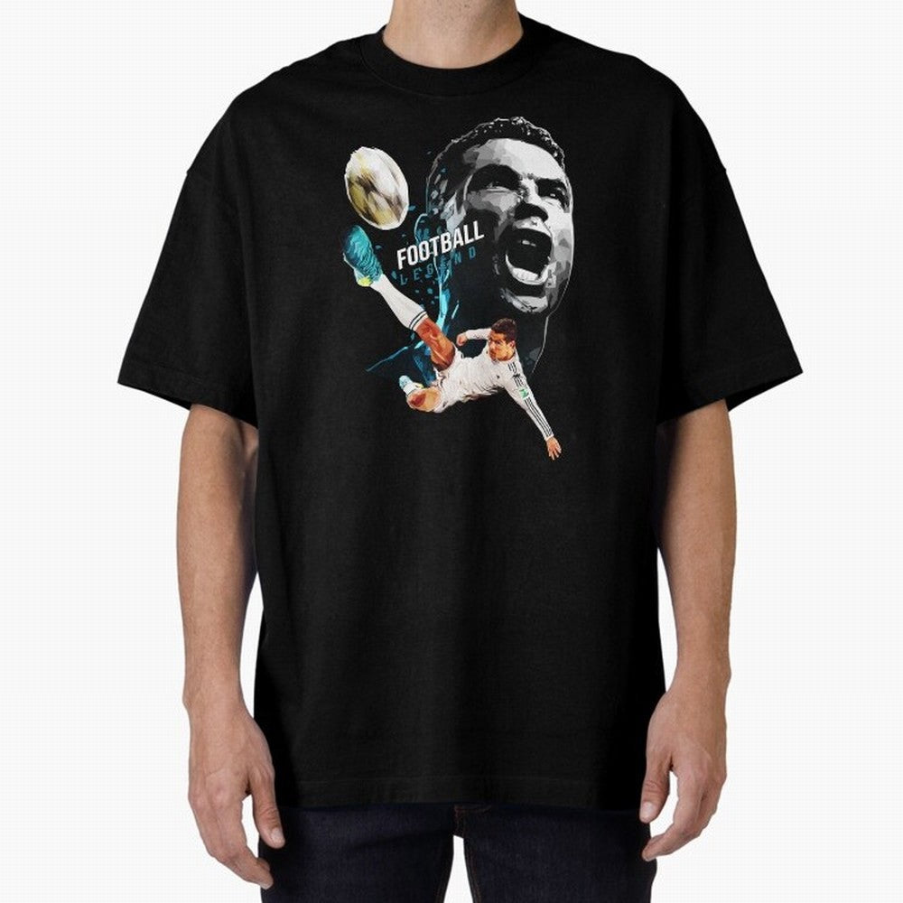 Cristiano Ronaldo Oversized T-Shirt Live for the Drama of Match Day Hype around FIFA World Cup 2026 Group Stage, Mbappe, England, France and Netherlands, Classic Soccer Heritage, Championship Pressure, Fan Loyalty and International Pride; Perfect