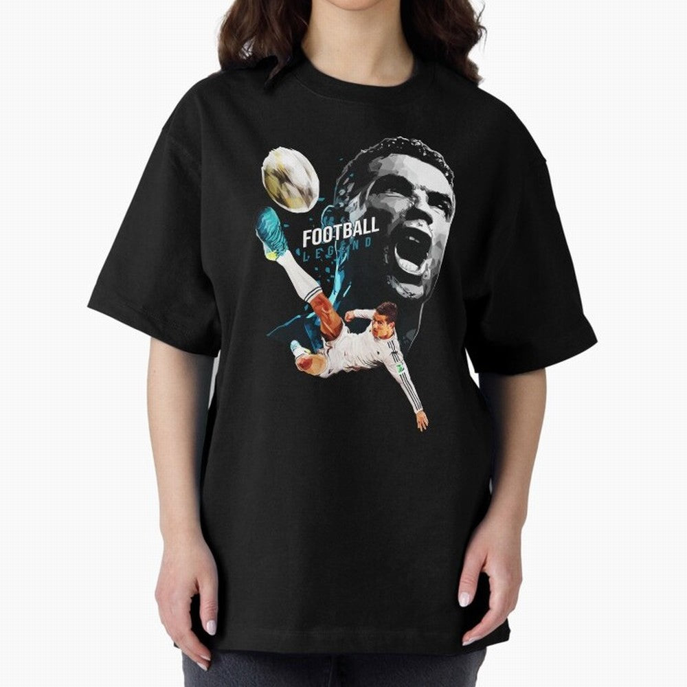 Cristiano Ronaldo Oversized T-Shirt Live for the Drama of Match Day Hype around FIFA World Cup 2026 Group Stage, Mbappe, England, France and Netherlands, Classic Soccer Heritage, Championship Pressure, Fan Loyalty and International Pride; Perfect