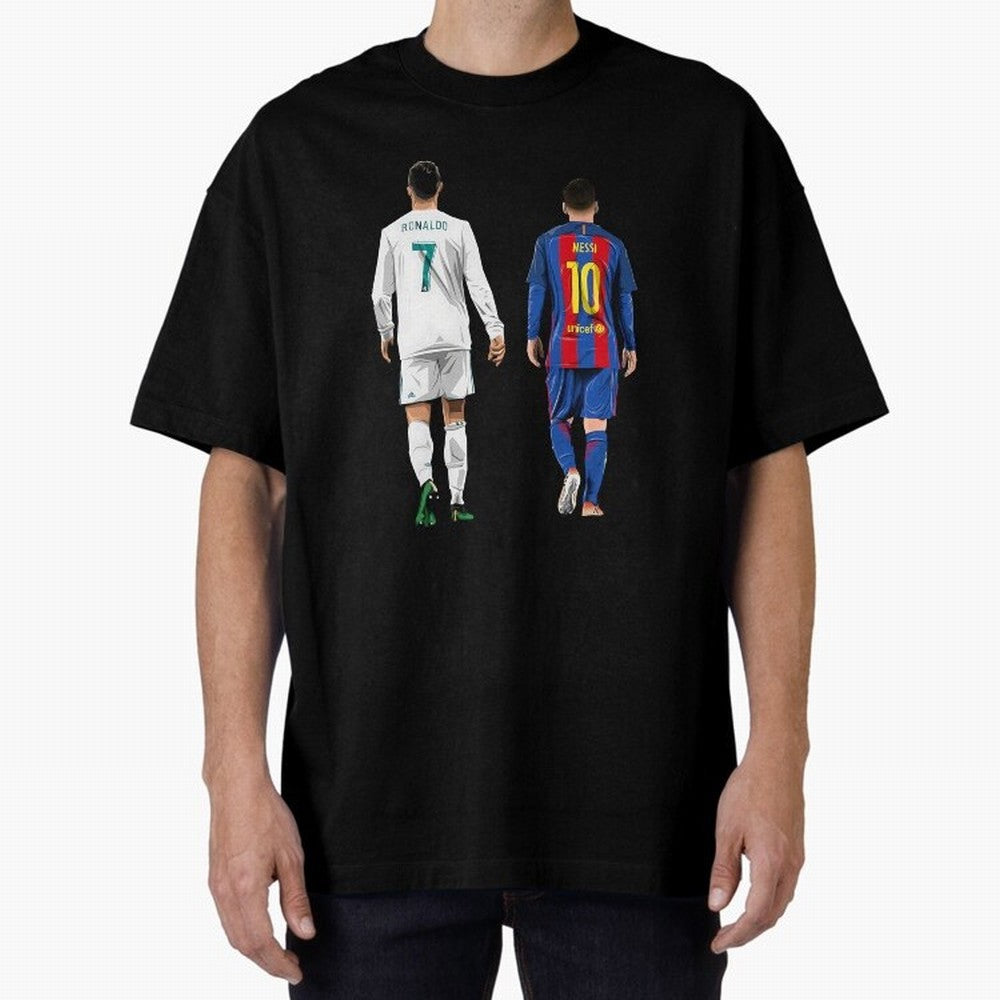 Cristiano Ronaldo & Messi vector Oversized T-Shirt Make Game Day About the FIFA World Cup 2026 Journey through Cristiano Ronaldo, Haaland and CR7 Highlights, England, France and Netherlands Pride, Champion Mindset, Group Stage Buzz, Knockout