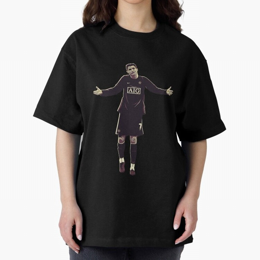 Cristiano Ronaldo Oversized T-Shirt Get Ready for FIFA World Cup 2026 Group Stage for Fans of Neymar, Haaland and Cristiano Ronaldo and Germany, Bringing Game Day Rituals, Football Legends, Country Pride and the Road to the Final; Made for Die Hard