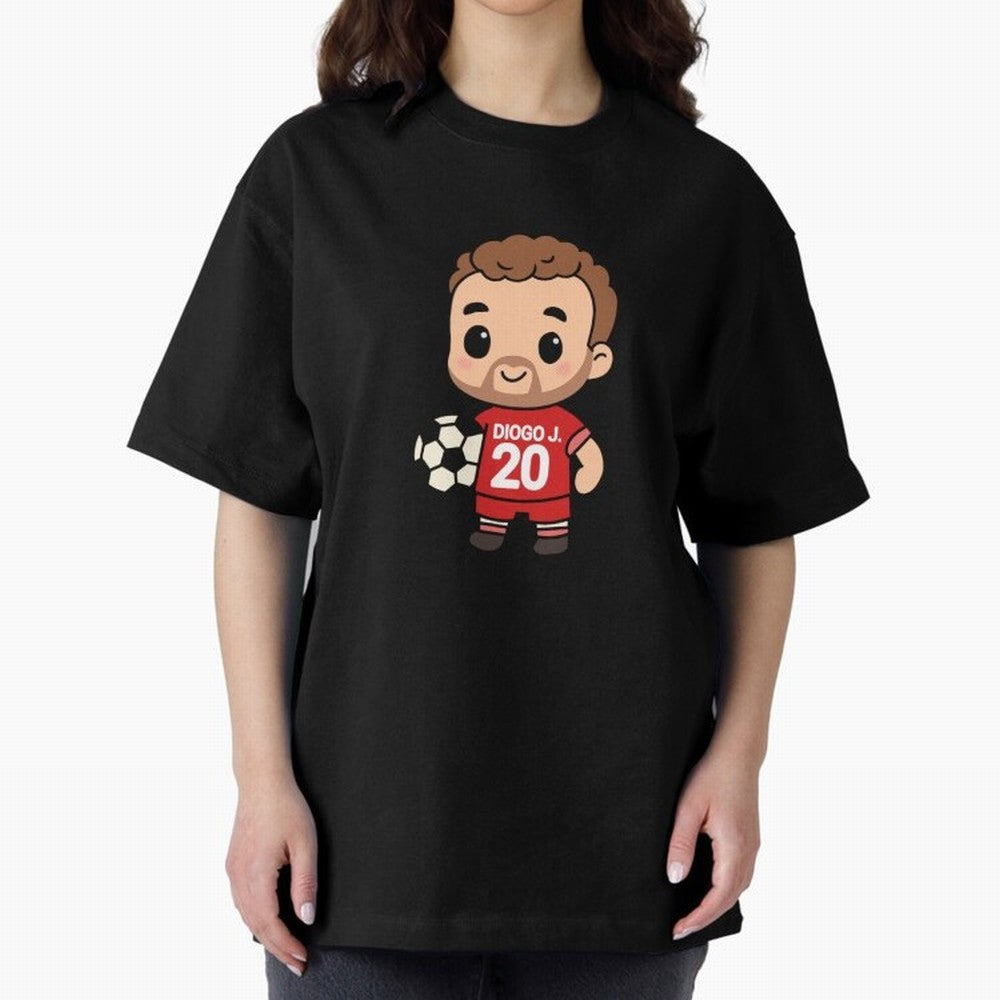 Diogo Jota jersey | manga | cute kawaii | by Nooby Draw Oversized T-Shirt Show Your Tournament Heart for Match Day Hype around FIFA World Cup 2026, Mbappe and Neymar, Portugal, Spain and Germany, Tournament Hype, Historic Matchups, Family Viewing