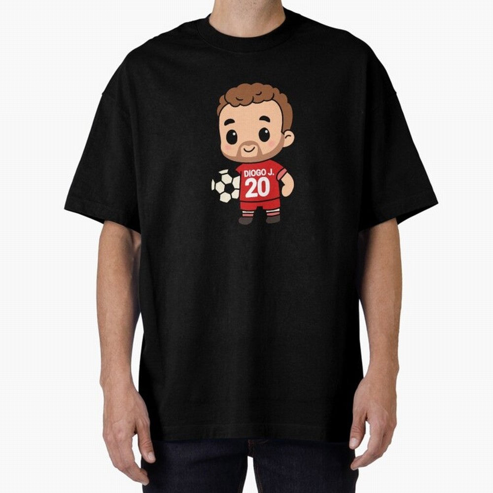Diogo Jota jersey | manga | cute kawaii | by Nooby Draw Oversized T-Shirt Show Your Tournament Heart for Match Day Hype around FIFA World Cup 2026, Mbappe and Neymar, Portugal, Spain and Germany, Tournament Hype, Historic Matchups, Family Viewing