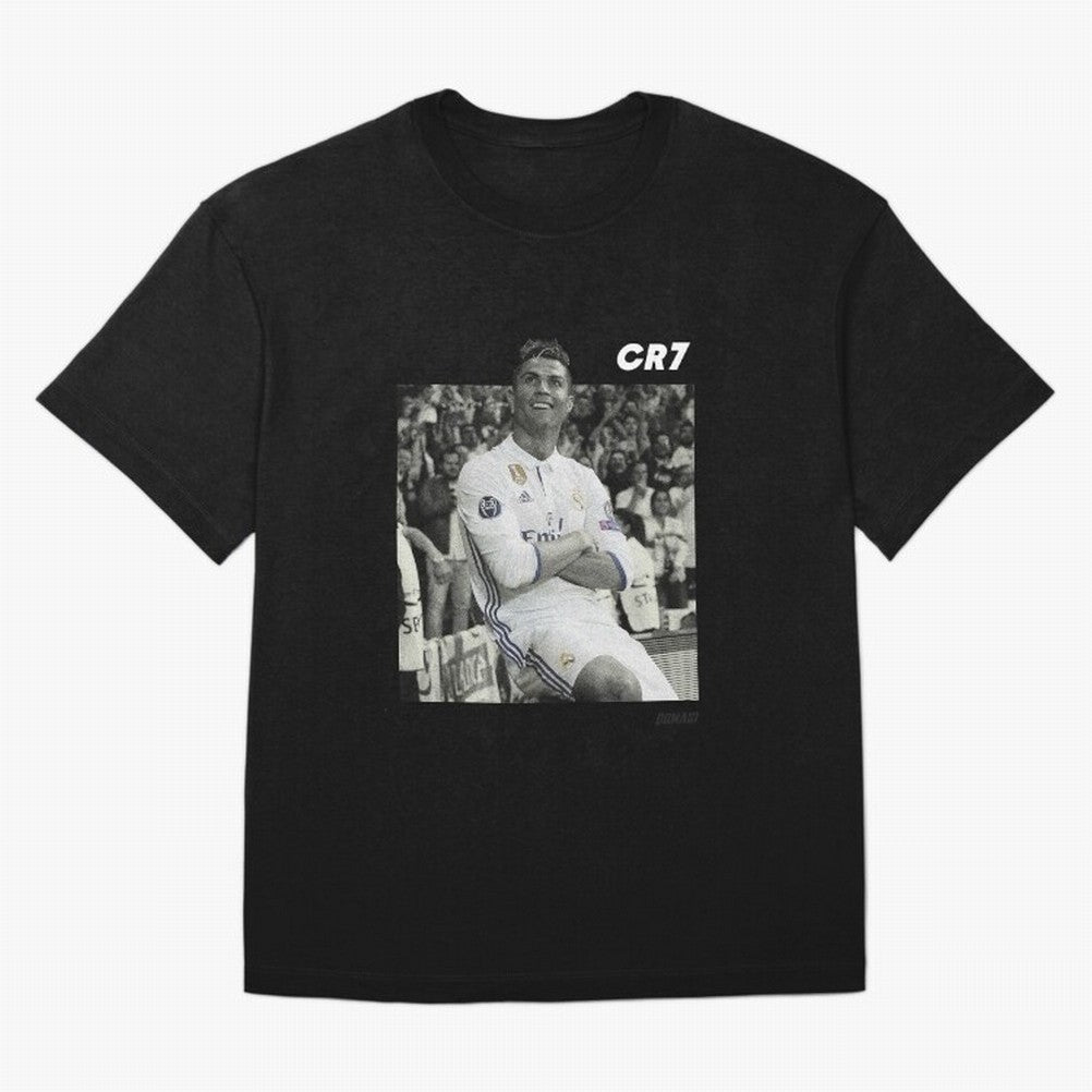 Cristiano Ronaldo | MR. CHAMPIONS LEAGUE Oversized T-Shirt Back Your Heroes with Match Day Hype around FIFA World Cup 2026 USA Canada Mexico, Mbappe, Brazil, Portugal and Argentina, Match Day Excitement, Supporter Culture, Golden Goals and Global