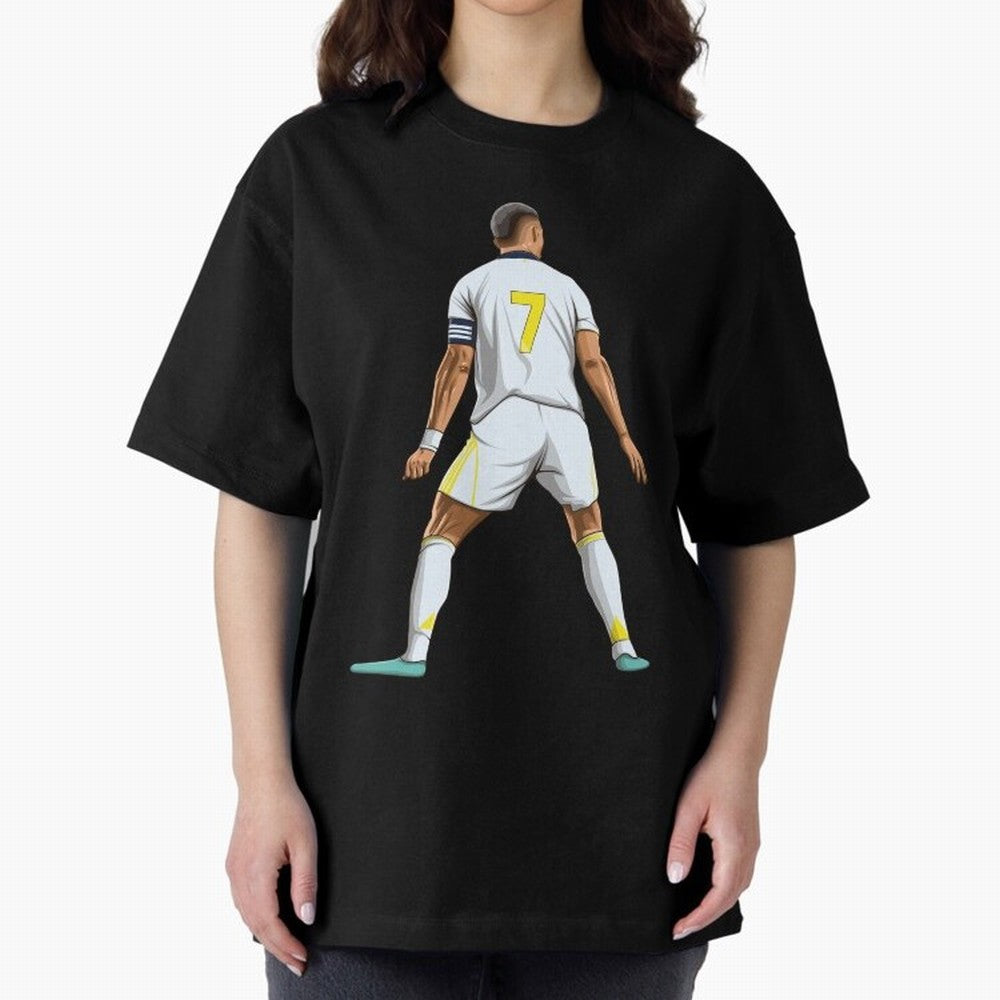Cristiano Ronaldo Oversized T-Shirt Stand Out with Spirit from FIFA World Cup 2026 Group Stage Spirit, with Brazil, Haaland, Football Passion, Legendary Performances, Festival Vibes and Supporter Community; Perfect for Supporters Who Want Bold