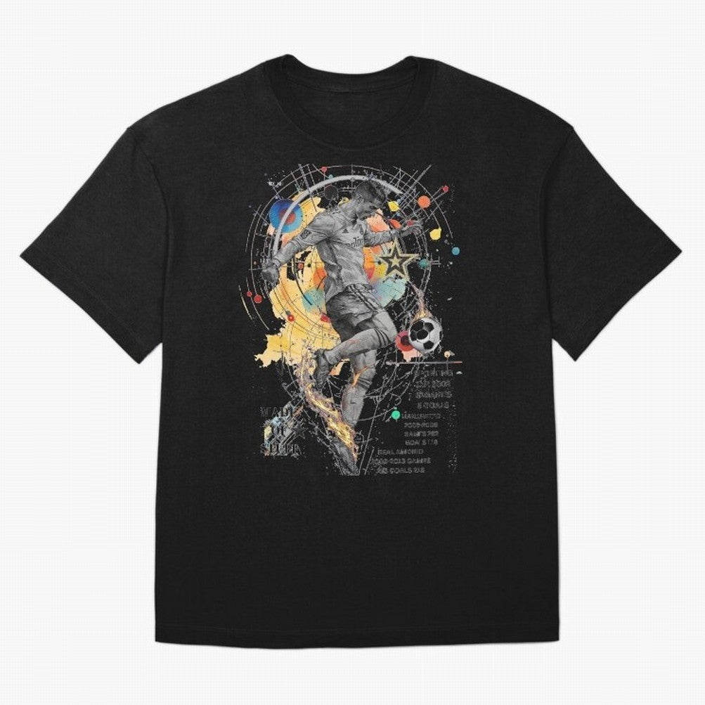 Cristiano Ronaldo Football Playmaker Oversized T-Shirt Bring Retro Soccer Energy to FIFA World Cup 2026 Group Stage for Fans of Mbappe and Neymar and Portugal, Spain and Germany, Bringing Soccer Culture, Superstar Moments, National Team Dreams and