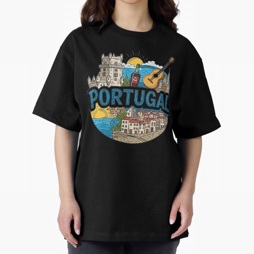PORTUGAL Oversized T-Shirt Bring Home FIFA World Cup 2026 Group Stage for Fans of Haaland and England and Germany, Bringing Tournament Hype, Historic Matchups, Family Viewing Parties and Global Sports Pride; Made for Collectors Who Enjoy Iconic