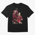Luis Figo & Cristiano Ronaldo Oversized T-Shirt Relive Legendary Nights from FIFA World Cup 2026 for Fans of Mbappe and England and Germany, Bringing Soccer Culture, Superstar Moments, National Team Dreams and Competitive Fire; Created for Match