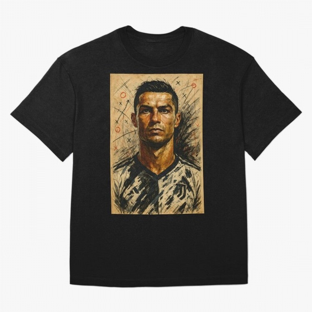 The Architect of Victory Oversized T-Shirt Keep Football History Alive during Global Football Passion for FIFA World Cup 2026 USA Canada Mexico, Inspired by Cristiano Ronaldo, Haaland and CR7, Argentina, Football History, Final Match Energy, Crowd